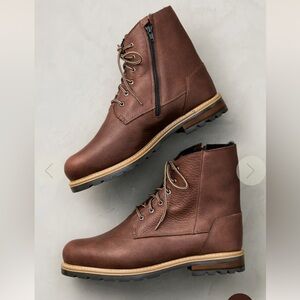 Overland Victor shearling lined leather boots